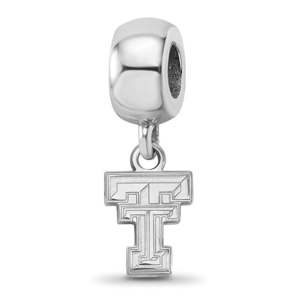 Sterling Silver Texas Tech University XS Dangle Bead Charm
